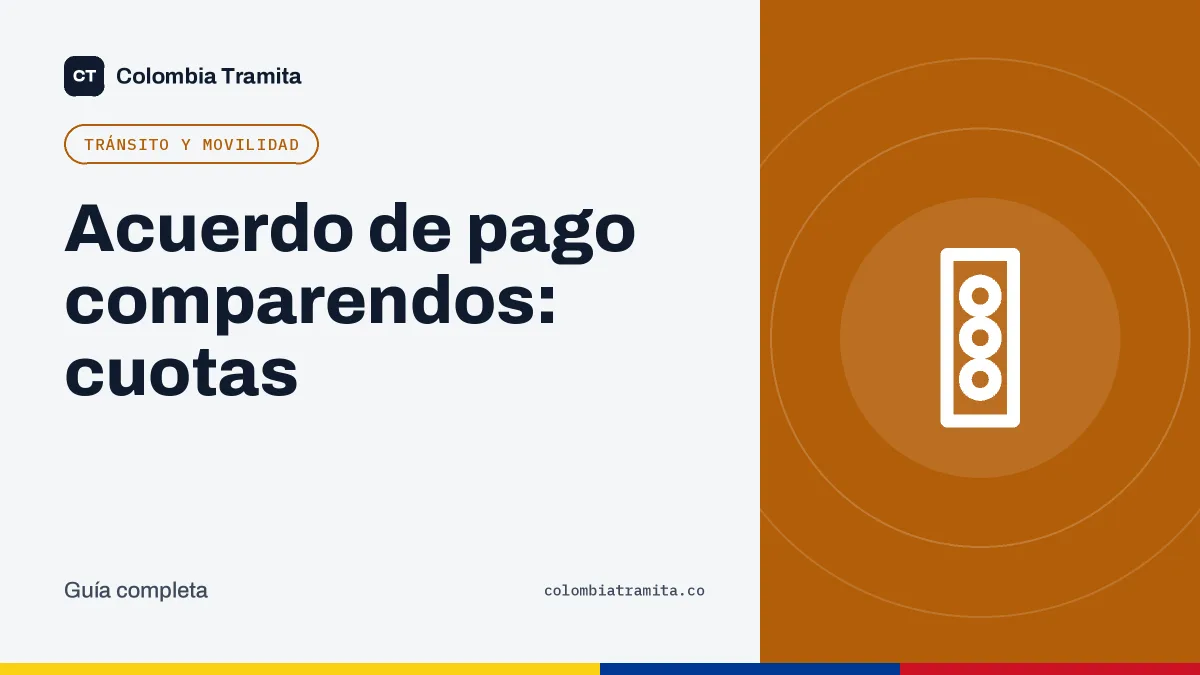 Acuerdo de pago comparendos: cuotas