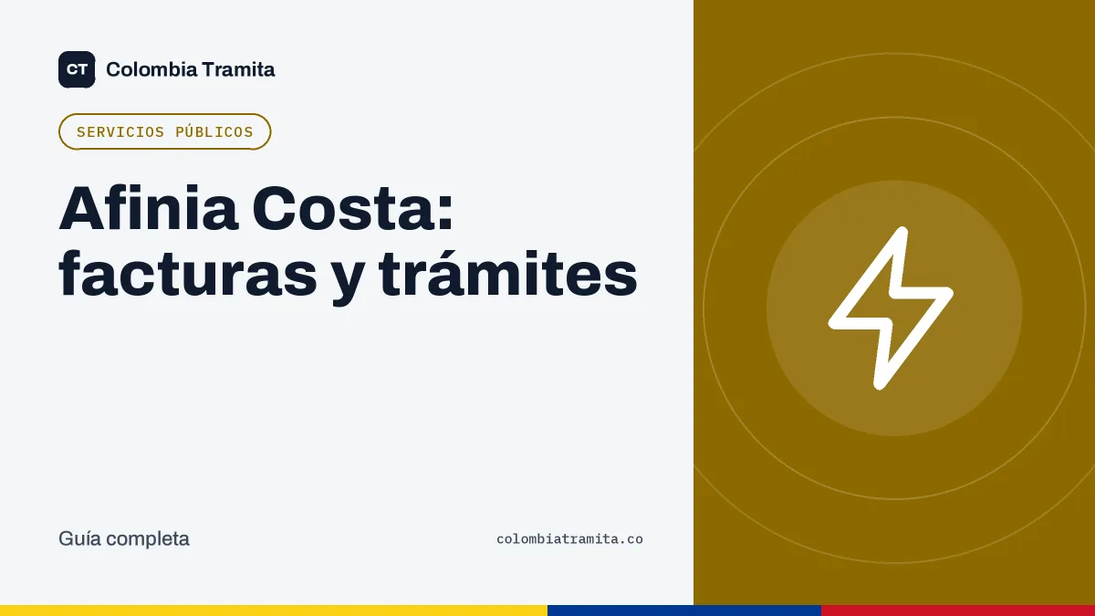Afinia Costa: facturas y trámites