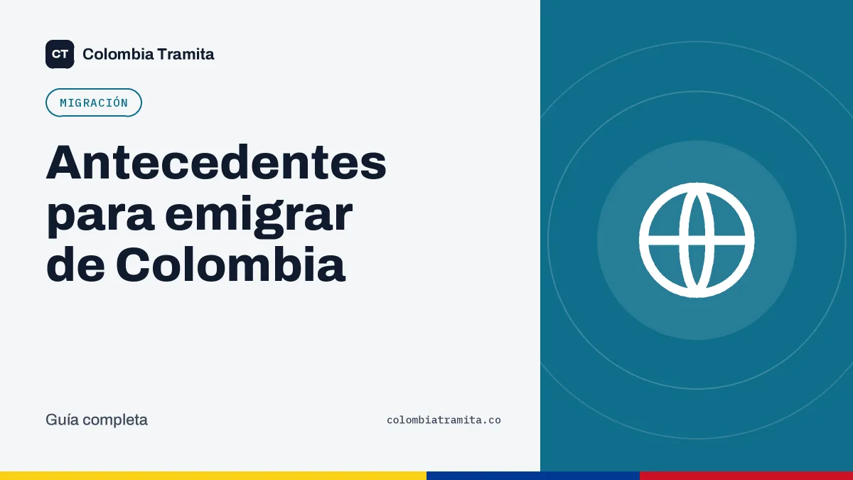 Antecedentes para emigrar de Colombia