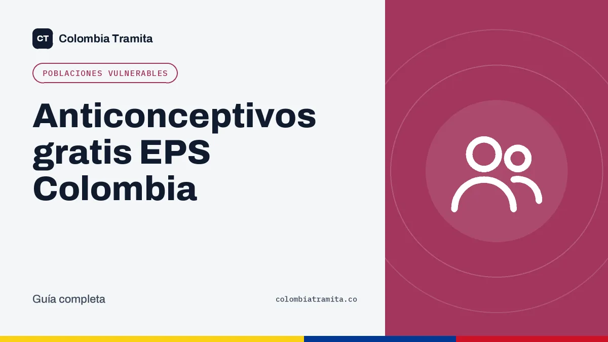Anticonceptivos gratis EPS Colombia