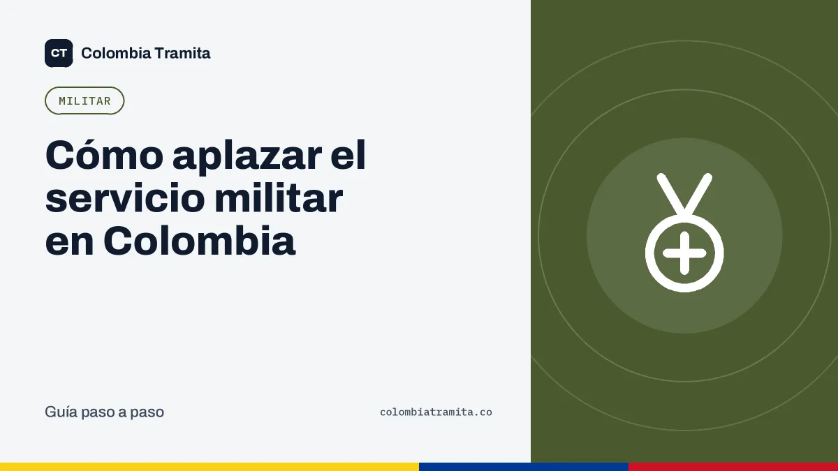 Cómo aplazar el servicio militar en Colombia