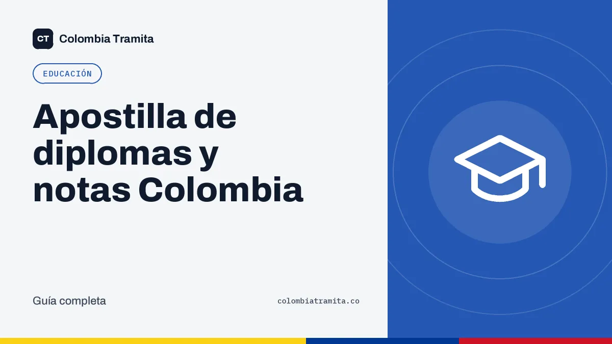 Apostilla de diplomas y notas Colombia