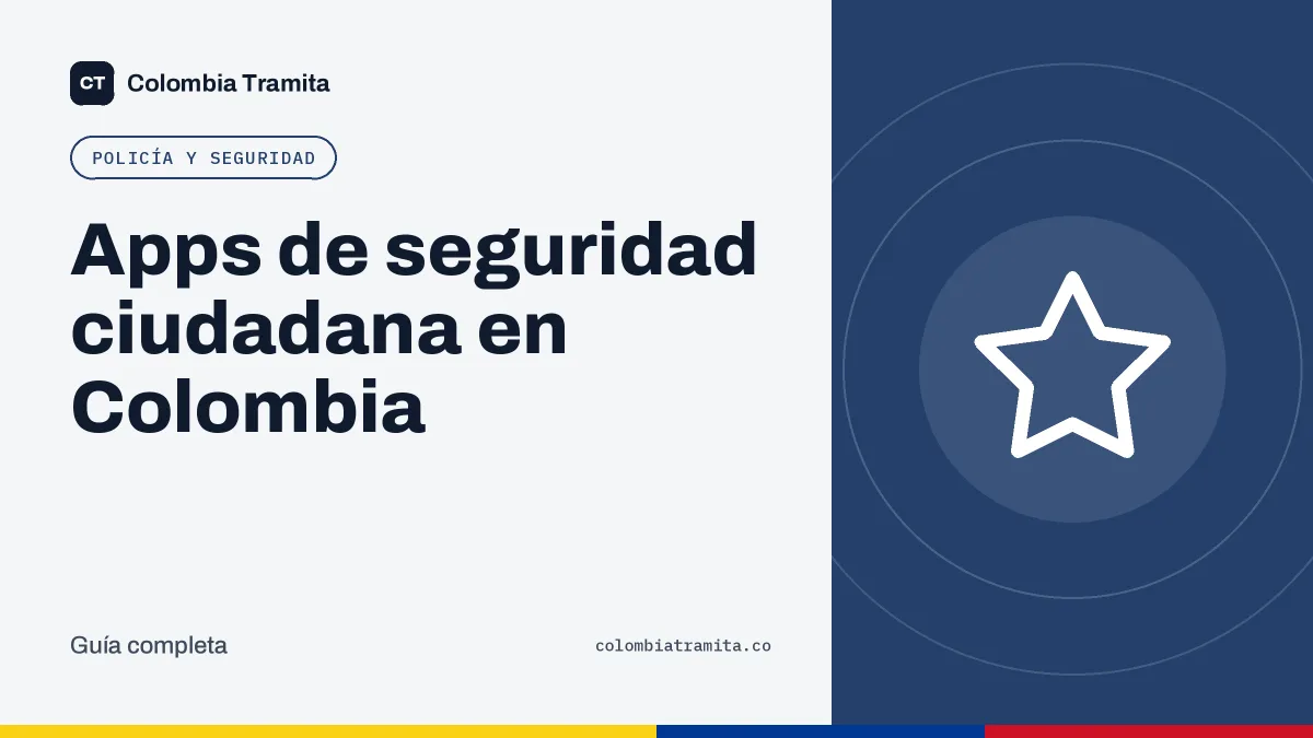 Apps de seguridad ciudadana en Colombia