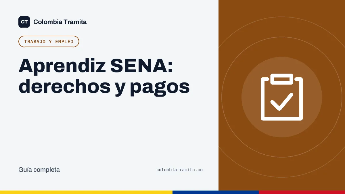 Aprendiz SENA: derechos y pagos