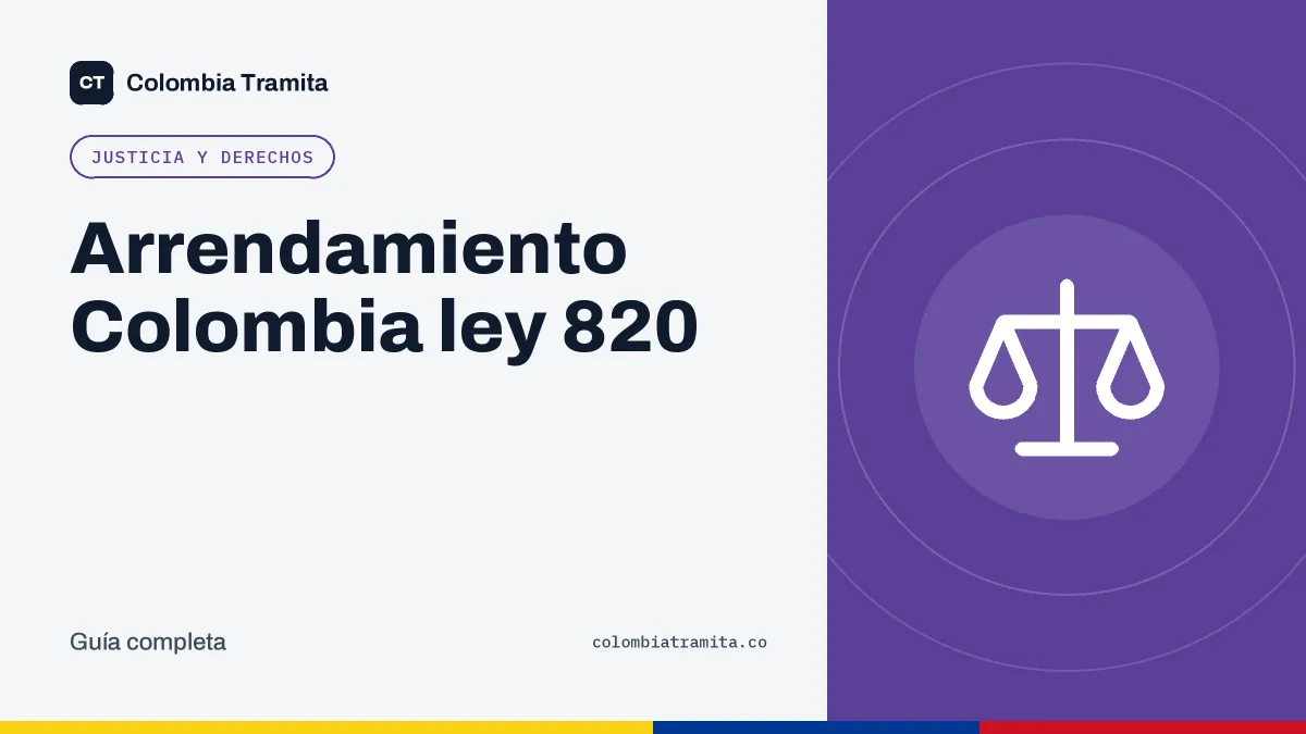 Arrendamiento Colombia ley 820