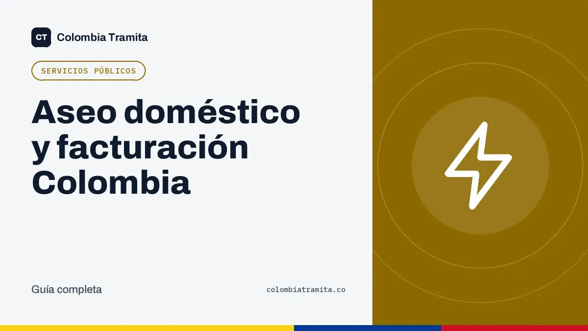 Aseo doméstico y facturación Colombia