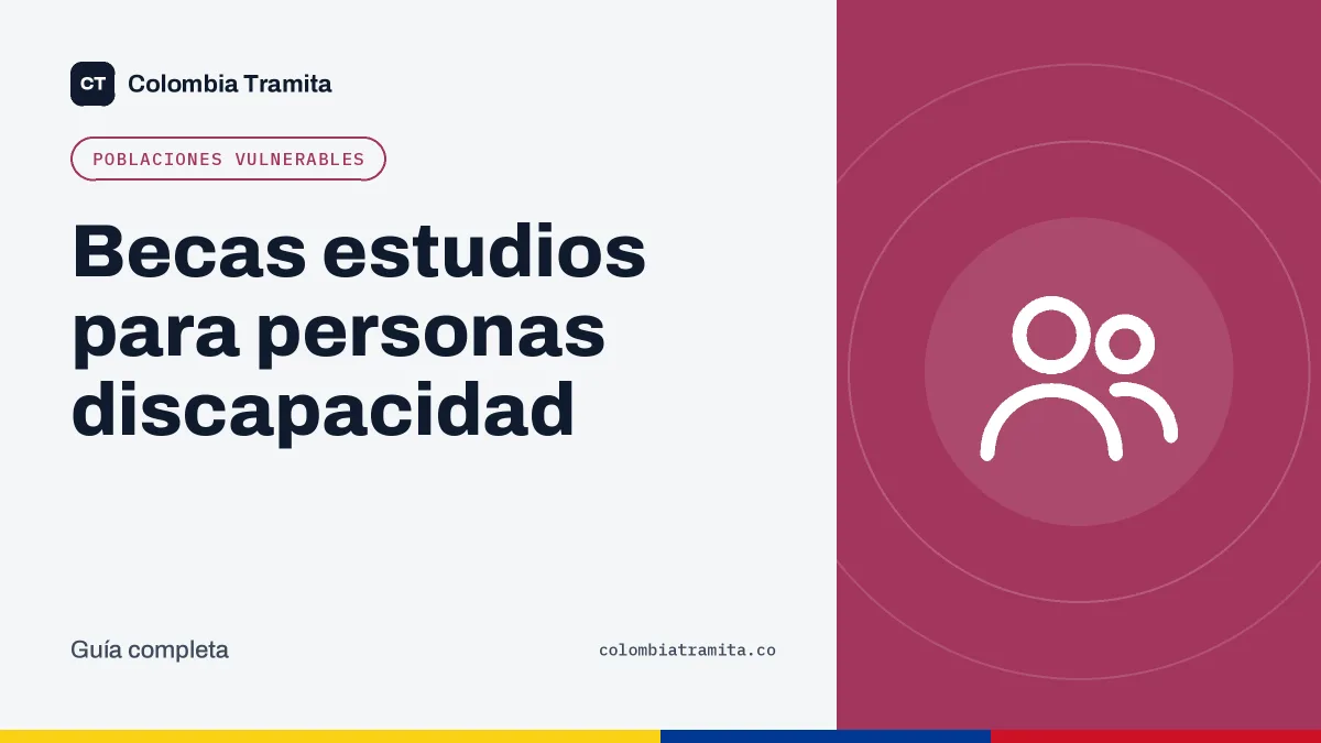 Becas estudios para personas discapacidad