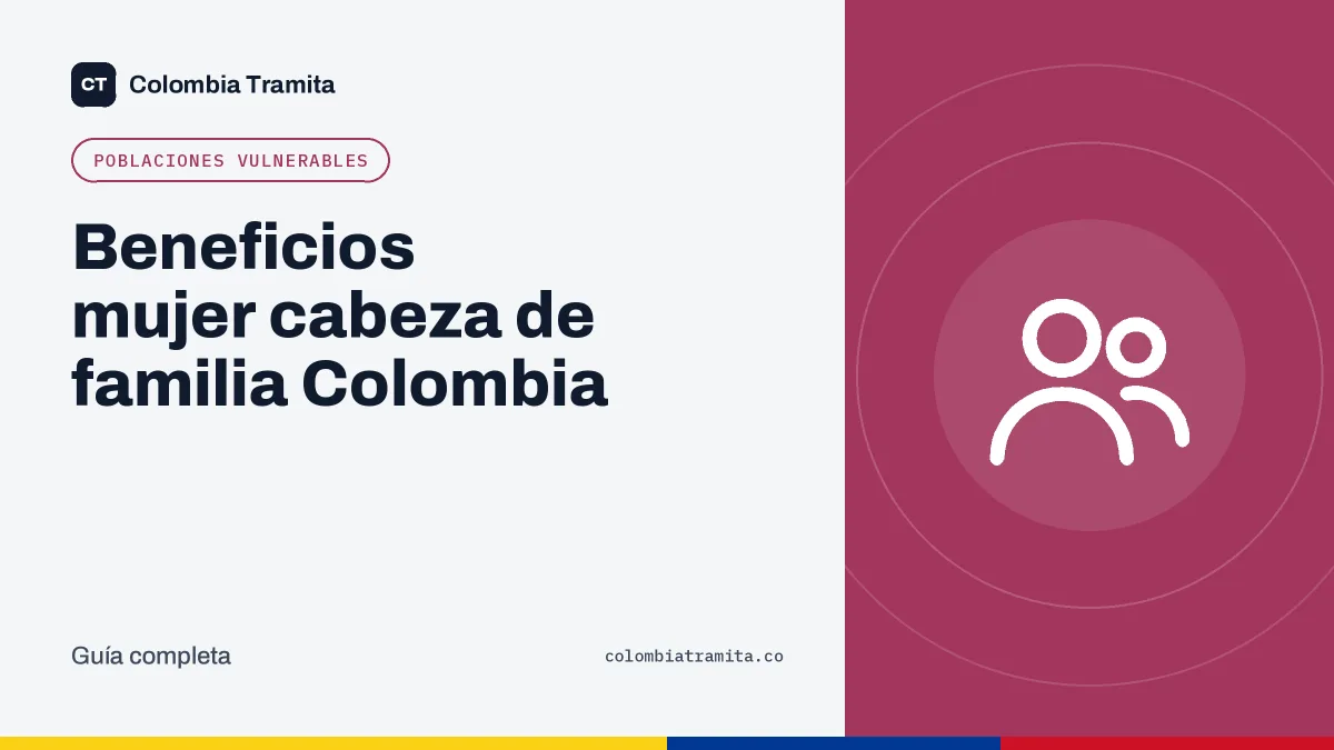 Beneficios mujer cabeza de familia Colombia