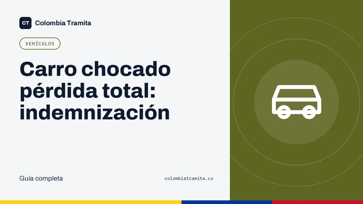 Carro chocado pérdida total: indemnización