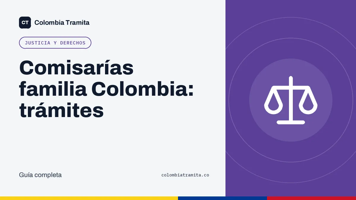 Comisarías familia Colombia: trámites