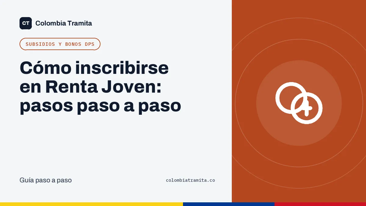 Cómo inscribirse en Renta Joven: pasos paso a paso