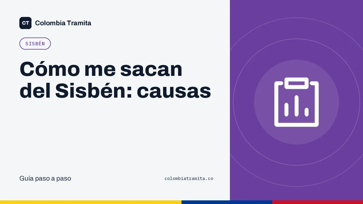 Cómo me sacan del Sisbén: causas