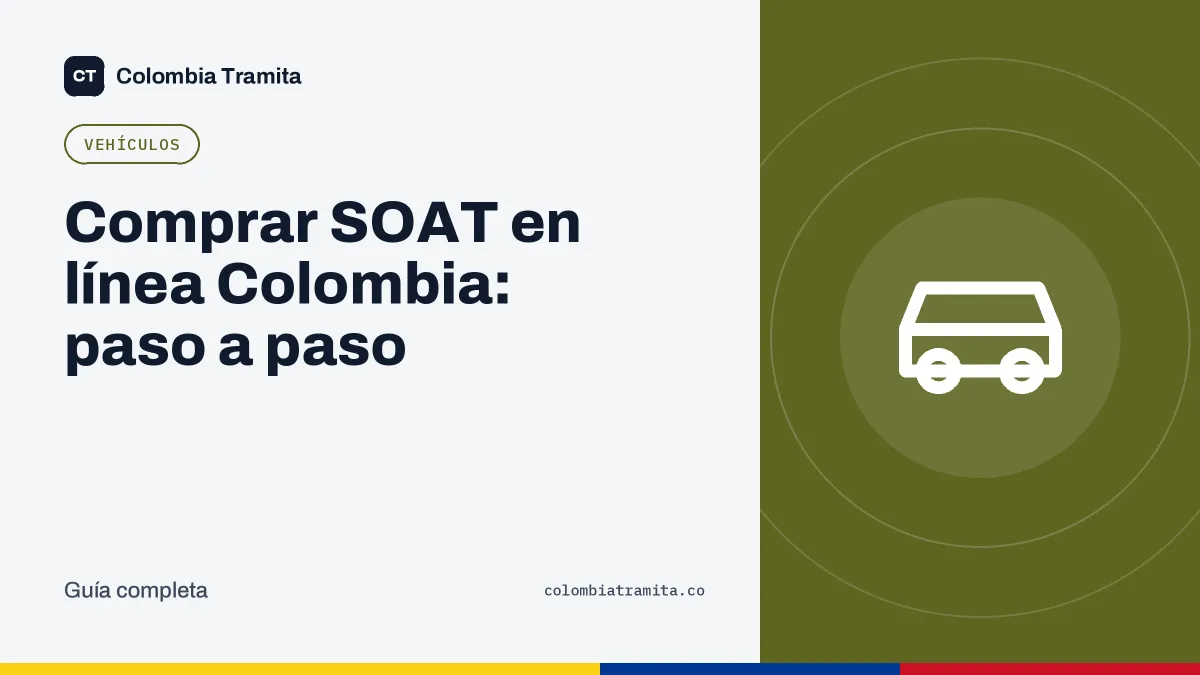 Comprar SOAT en línea Colombia: paso a paso