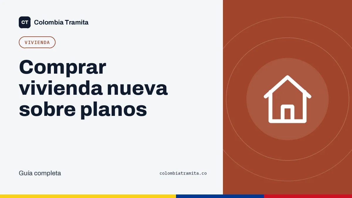 Comprar vivienda nueva sobre planos
