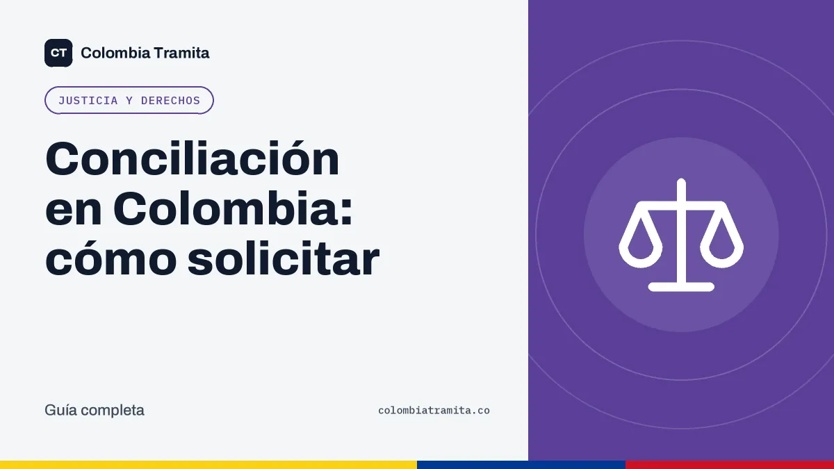 Conciliación en Colombia: cómo solicitar