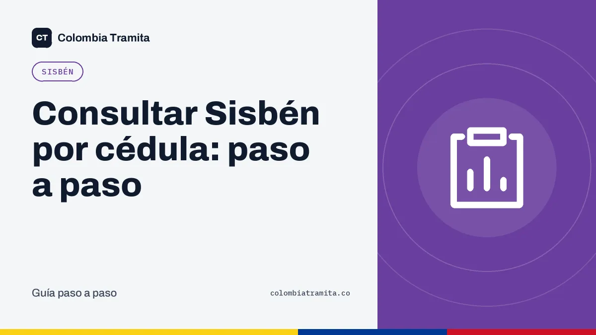 Consultar Sisbén por cédula: paso a paso