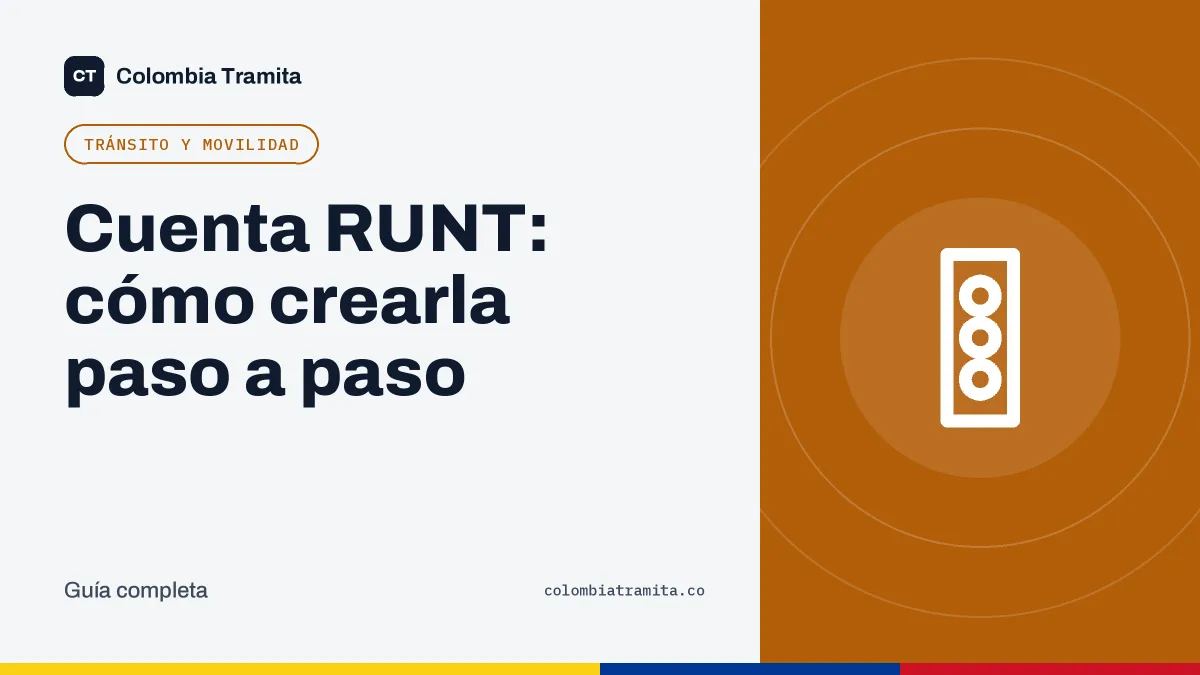 Cuenta RUNT: cómo crearla paso a paso