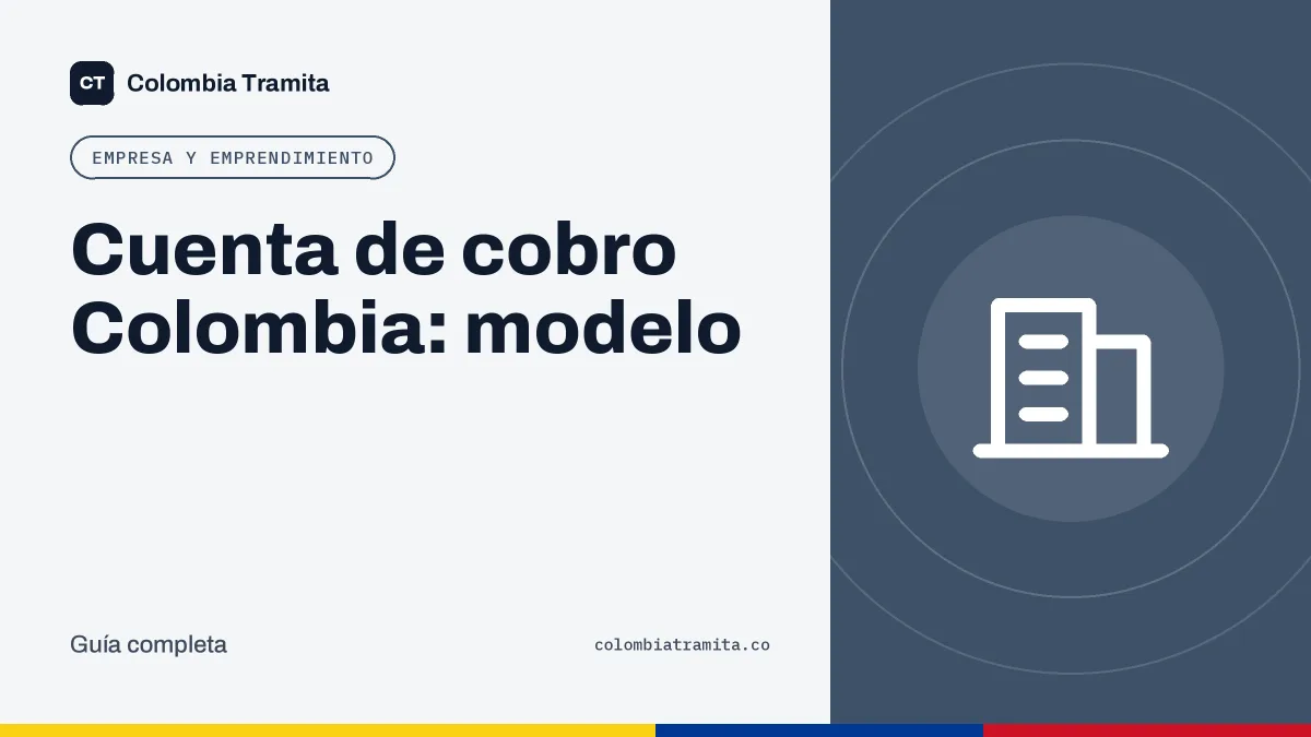 Cuenta de cobro Colombia: modelo
