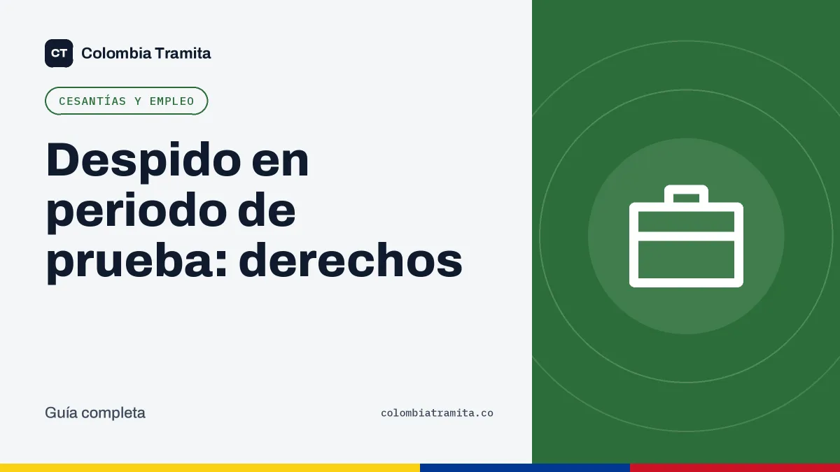 Despido en periodo de prueba: derechos