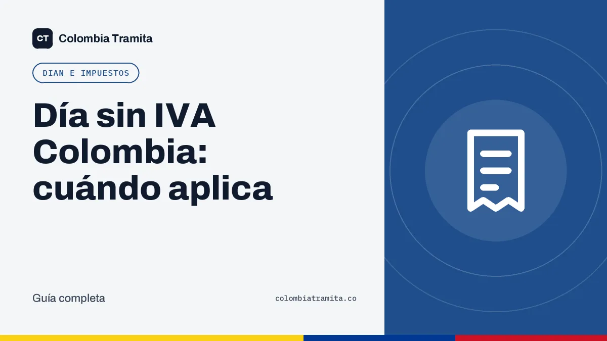 Día sin IVA Colombia: cuándo aplica