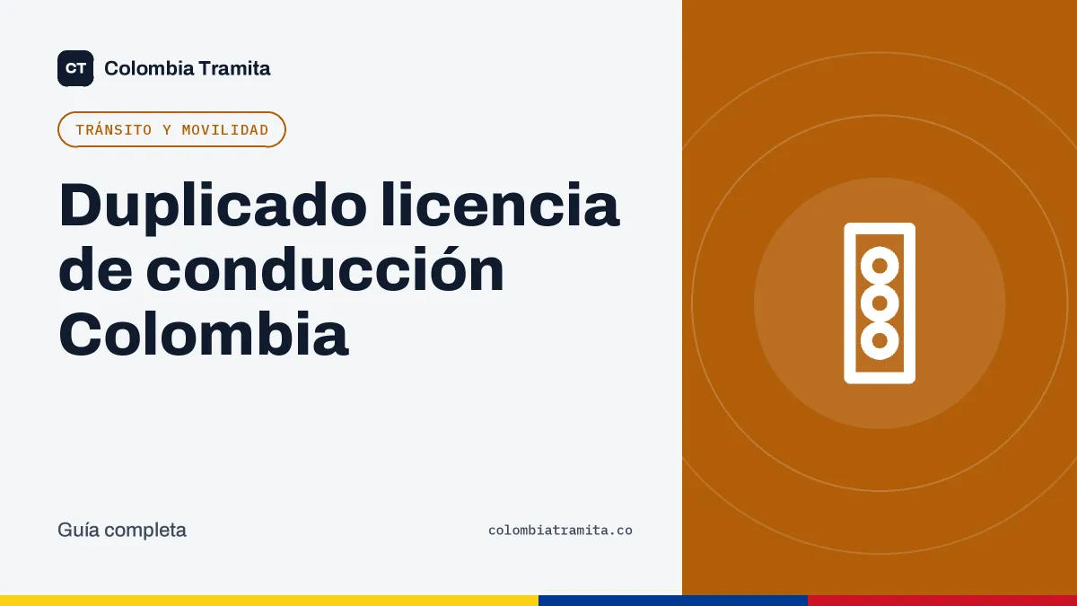 Duplicado licencia de conducción Colombia