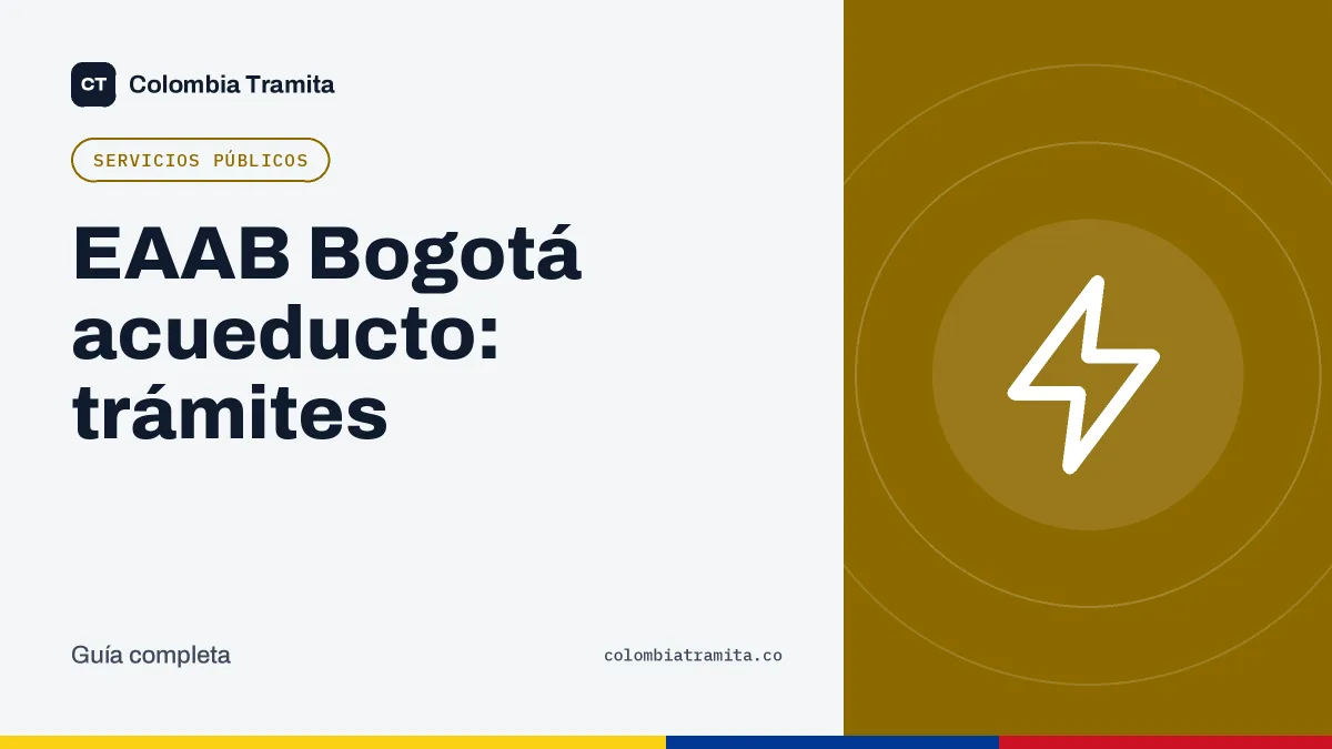 EAAB Bogotá acueducto: trámites