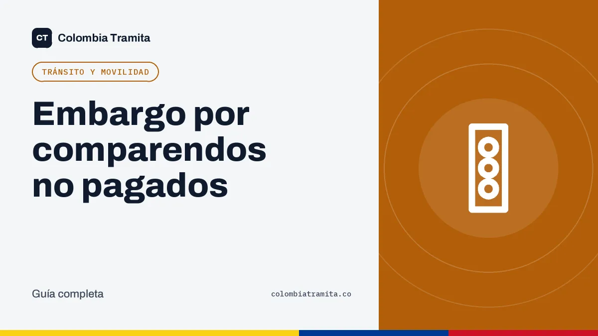 Embargo por comparendos no pagados