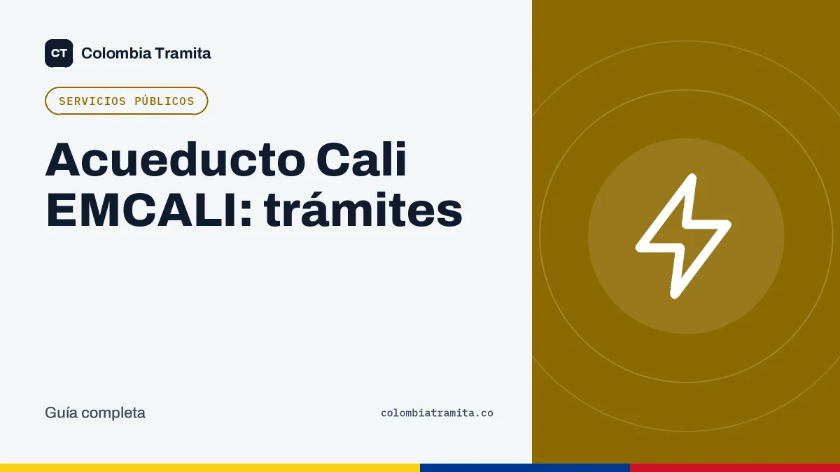 Acueducto Cali EMCALI: trámites