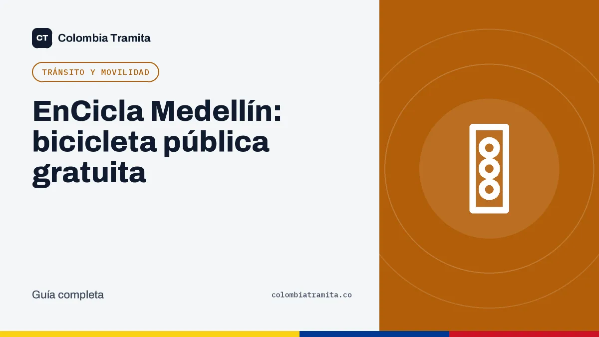 EnCicla Medellín: bicicleta pública gratuita
