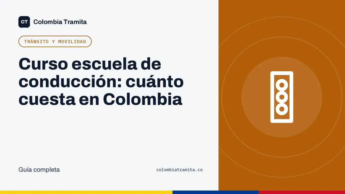 Curso escuela de conducción: cuánto cuesta en Colombia