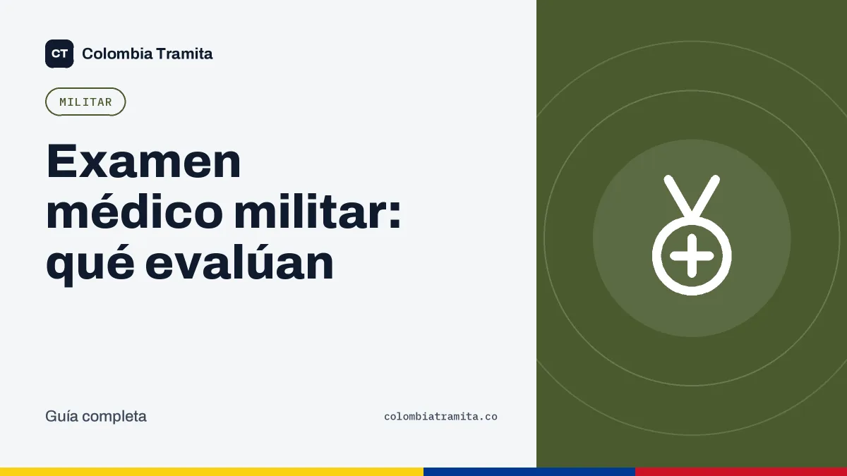 Examen médico militar: qué evalúan