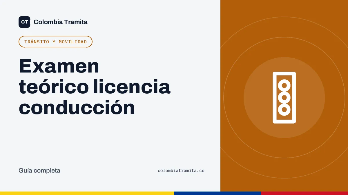 Examen teórico licencia conducción