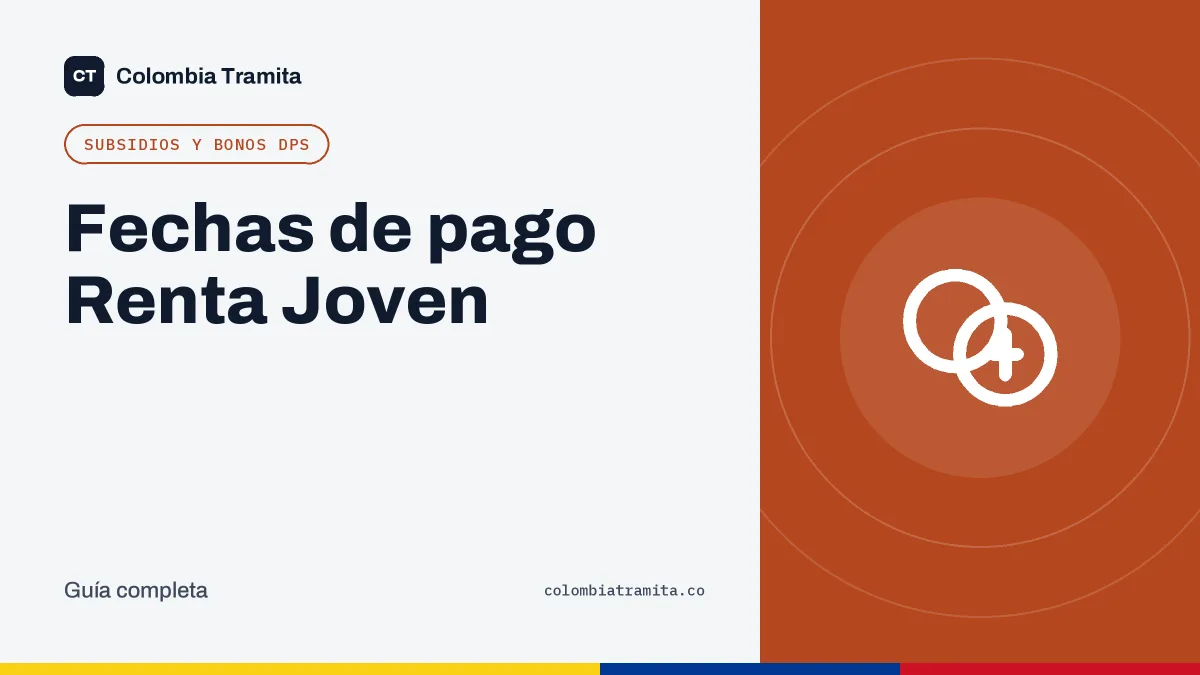 Fechas de pago Renta Joven