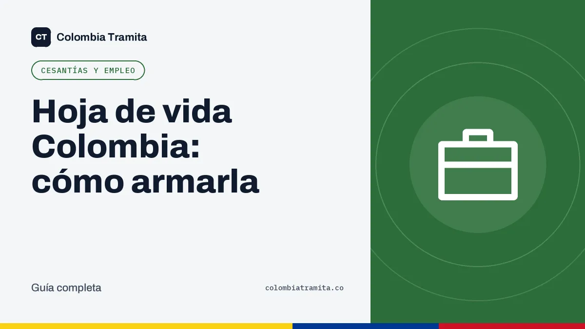 Hoja de vida Colombia: cómo armarla