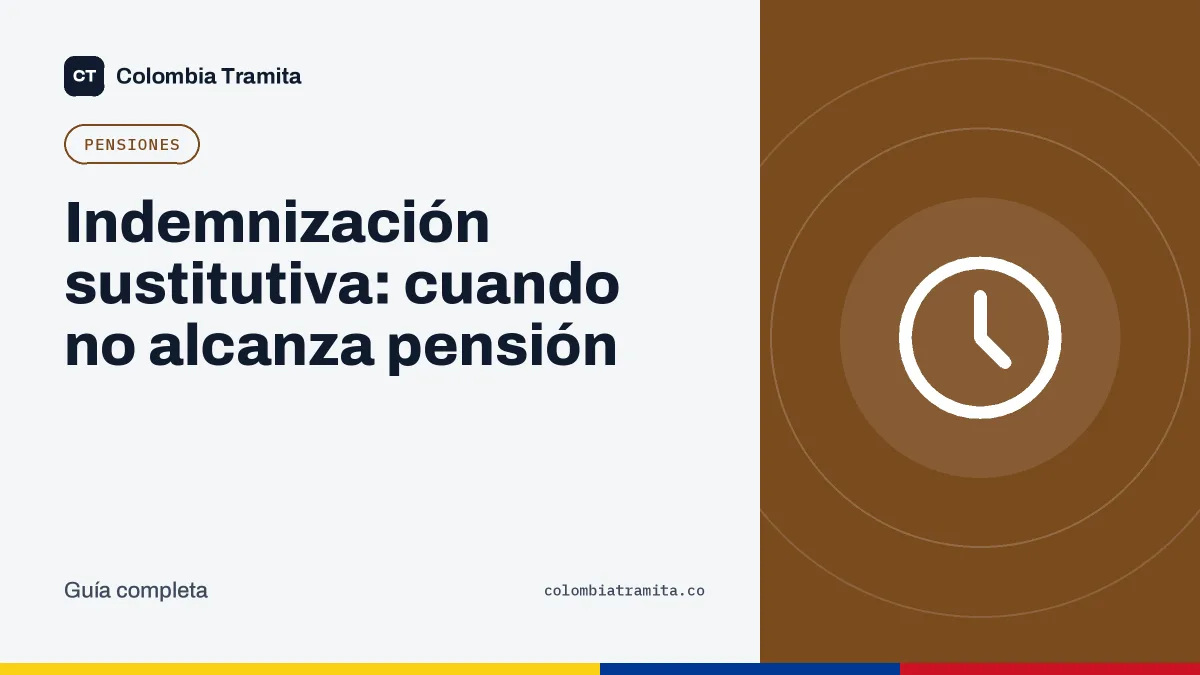 Indemnización sustitutiva: cuando no alcanza pensión