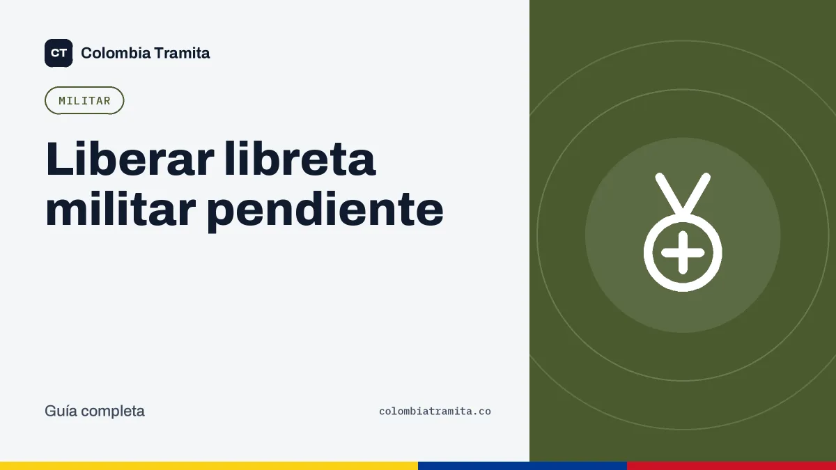 Liberar libreta militar pendiente