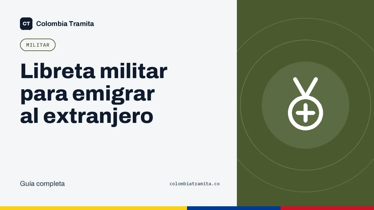 Libreta militar para emigrar al extranjero