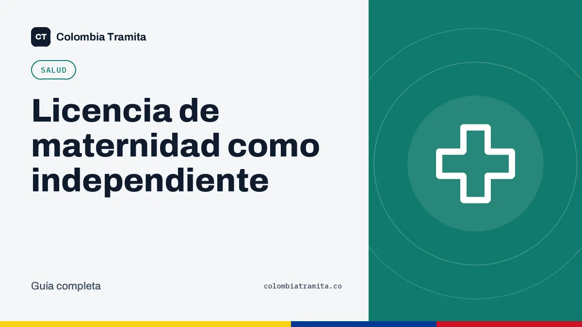Licencia de maternidad como independiente