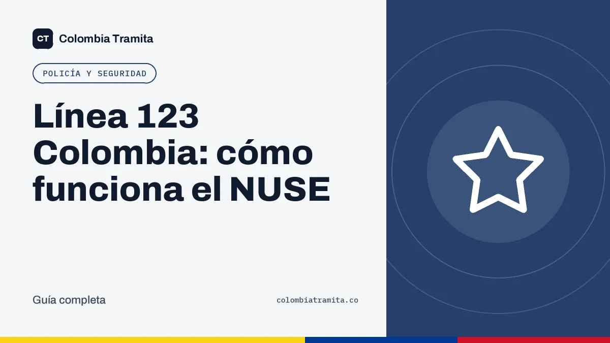 Línea 123 Colombia: cómo funciona el NUSE