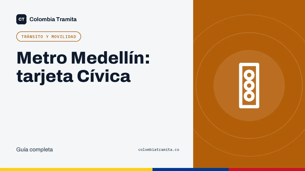 Metro Medellín: tarjeta Cívica