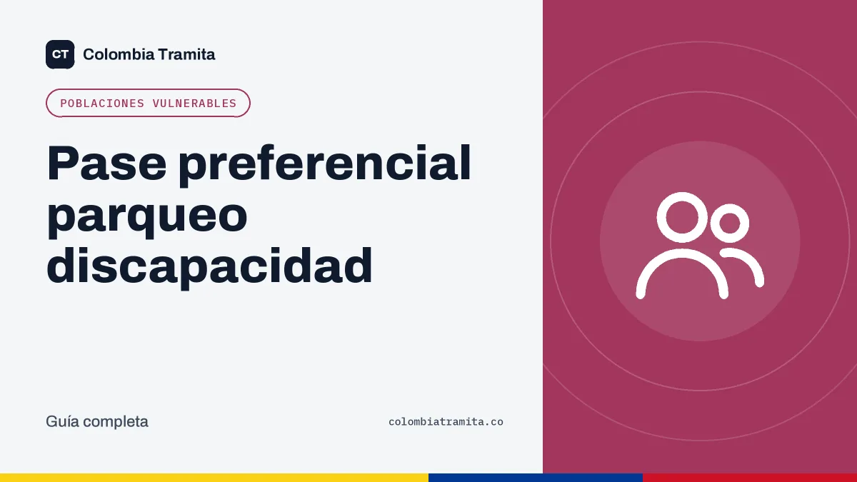 Pase preferencial parqueo discapacidad