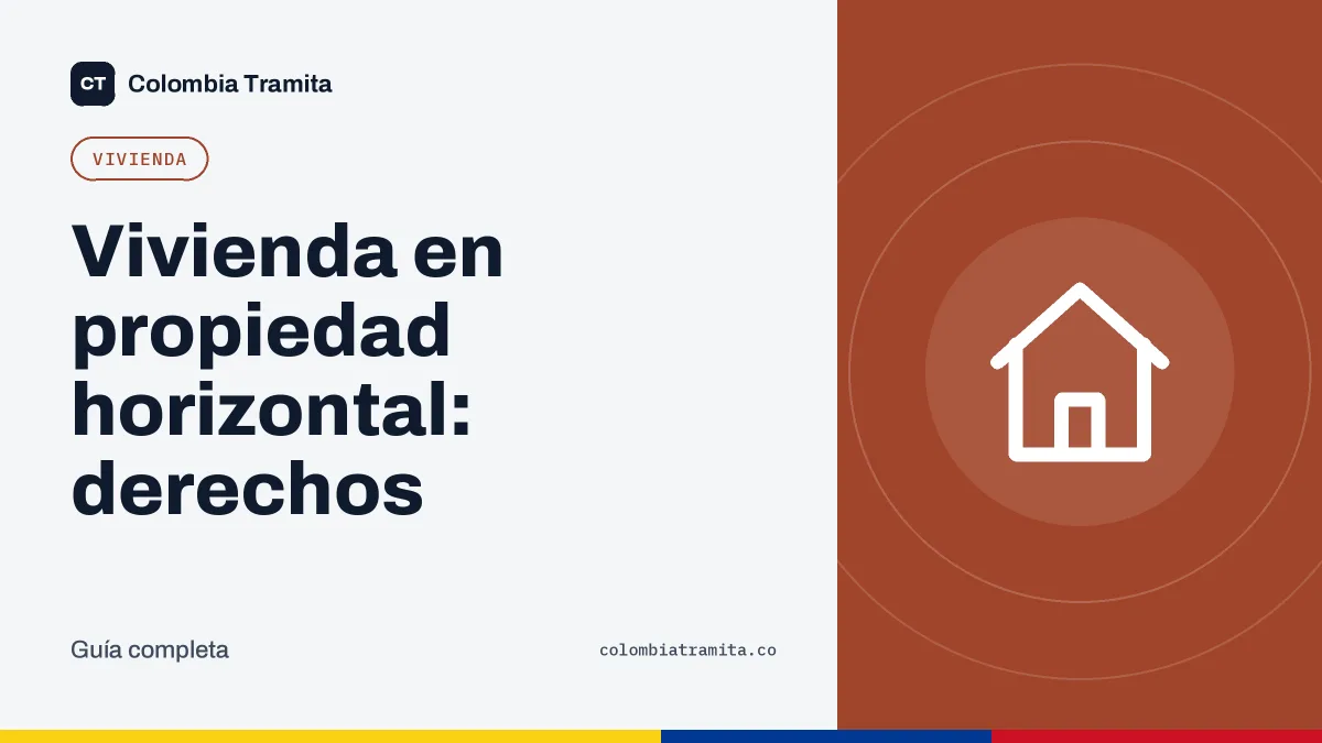 Vivienda en propiedad horizontal: derechos