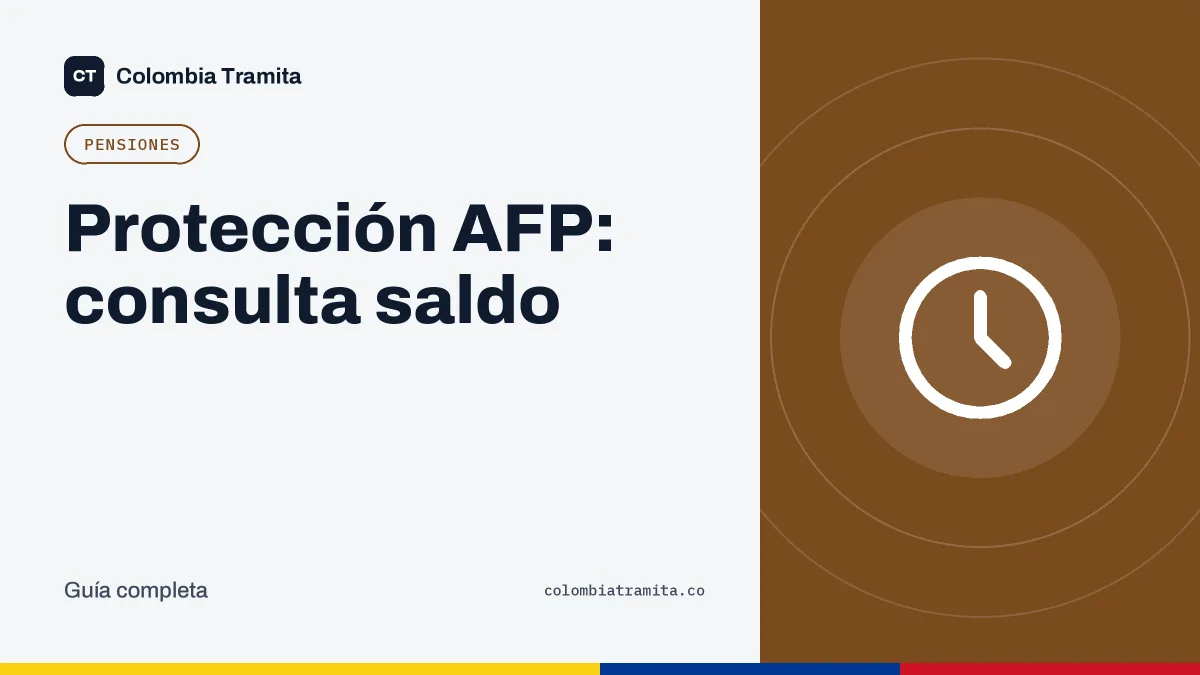 Protección AFP: consulta saldo