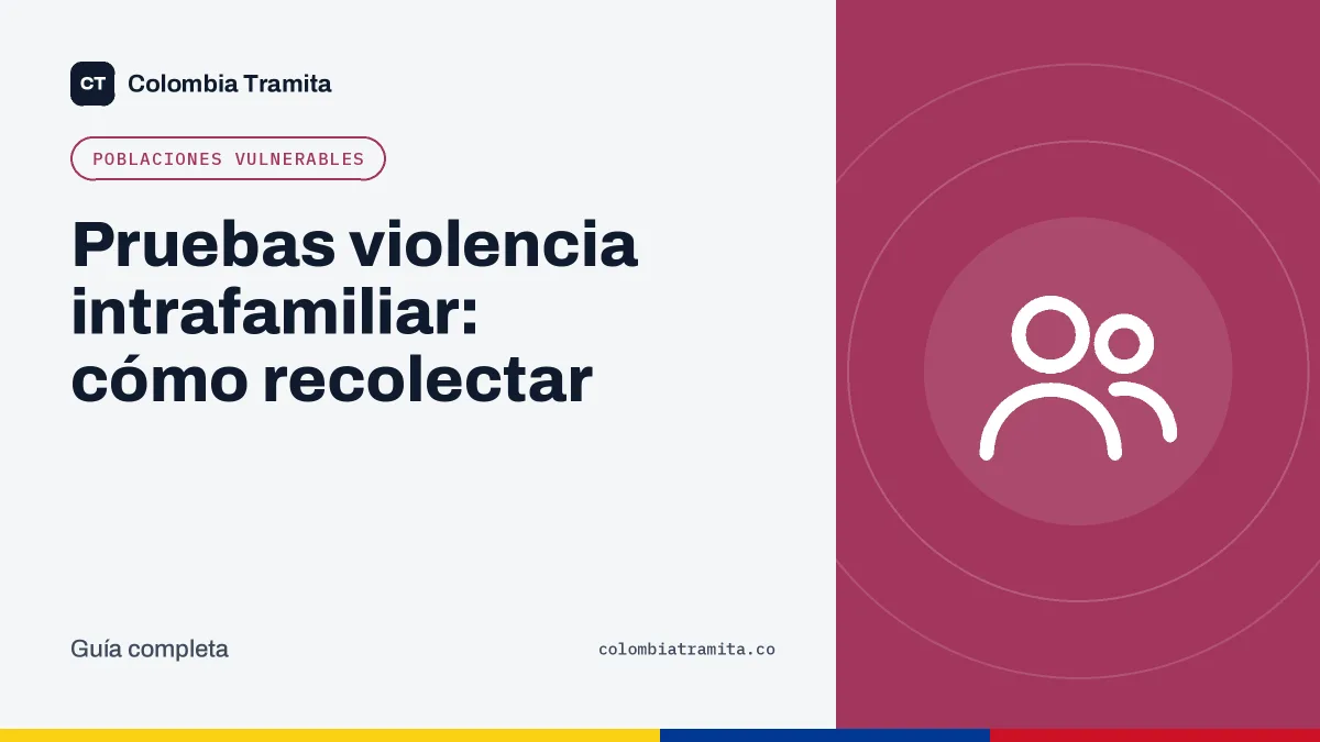Pruebas violencia intrafamiliar: cómo recolectar