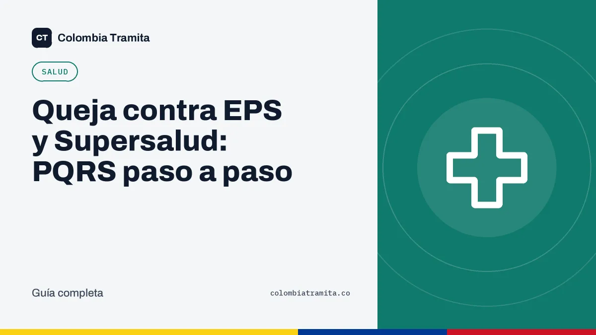 Queja contra EPS y Supersalud: PQRS paso a paso