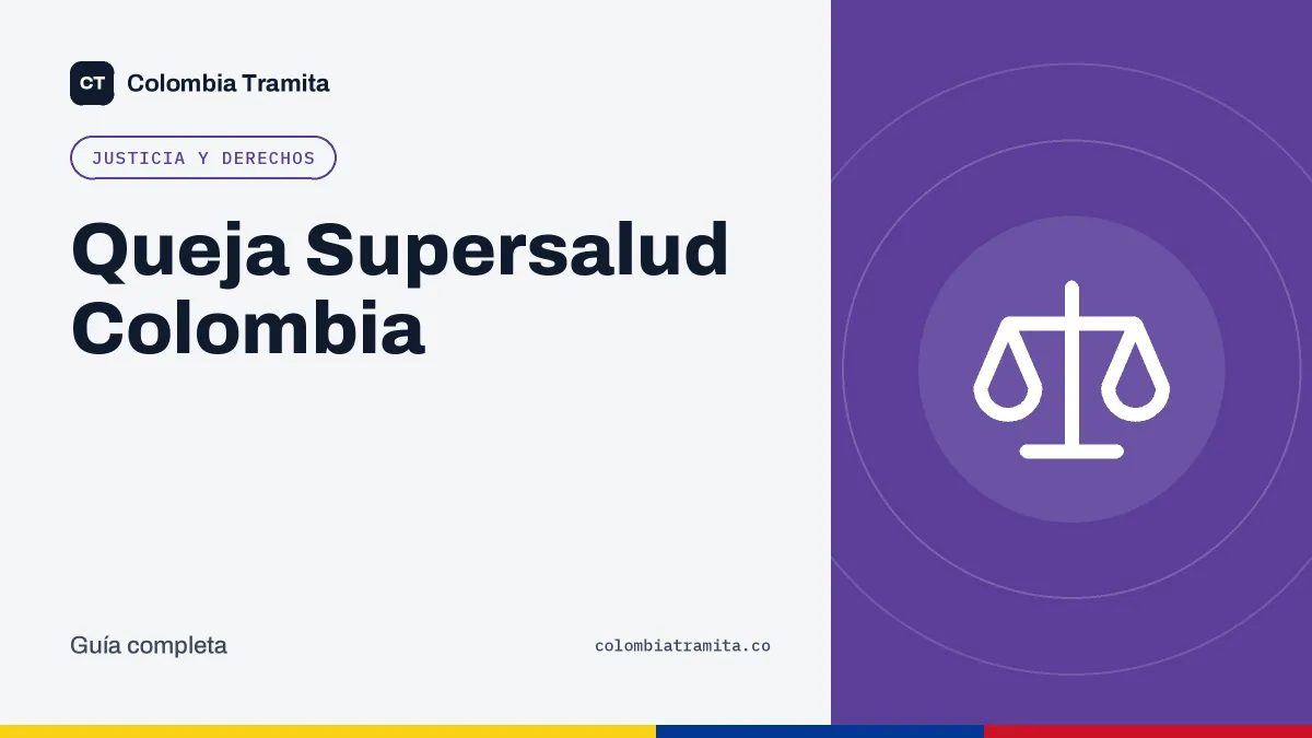 Queja Supersalud Colombia