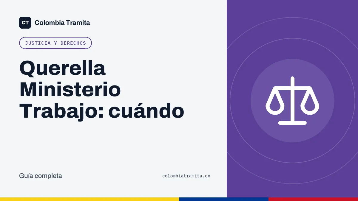 Querella Ministerio Trabajo: cuándo