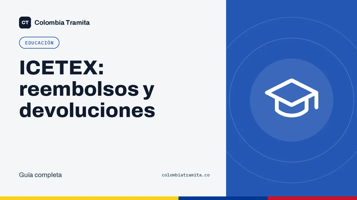 ICETEX: reembolsos y devoluciones