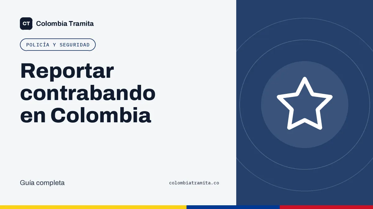 Reportar contrabando en Colombia