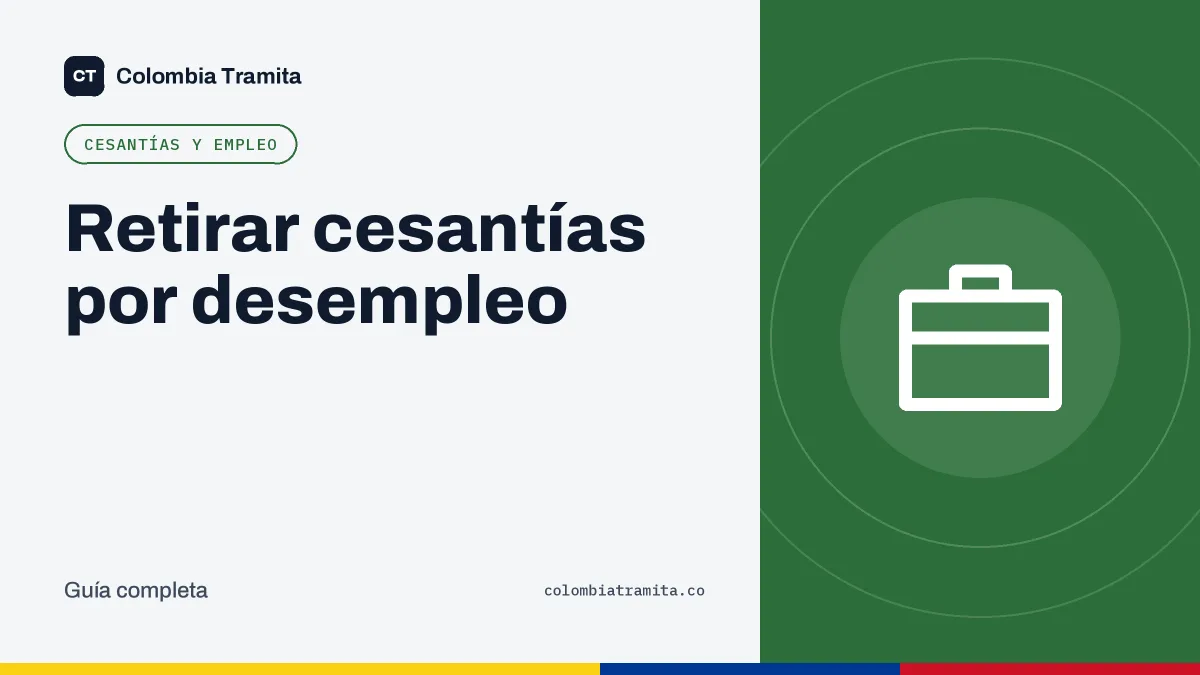 Retirar cesantías por desempleo